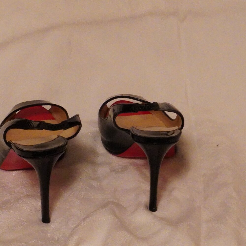 Black patent leather Christian Louboutin heels - Picture 3 of 7